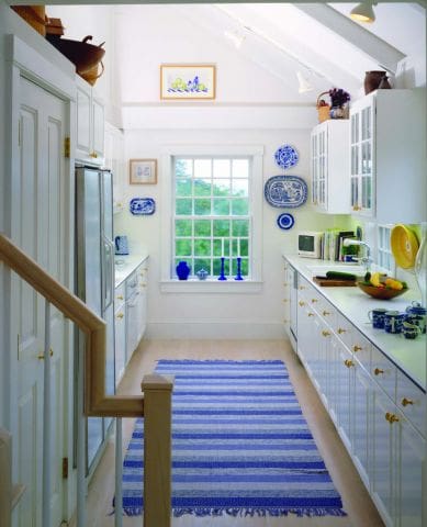 galley post and beam kitchen