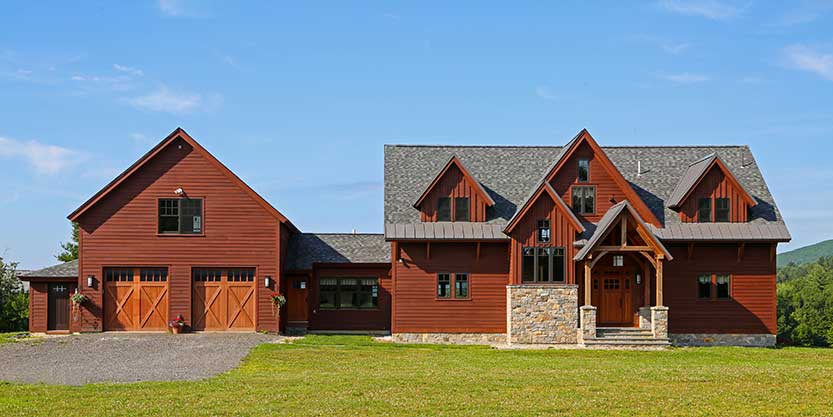 Timber Frame Plan With 3 Architectural Styles