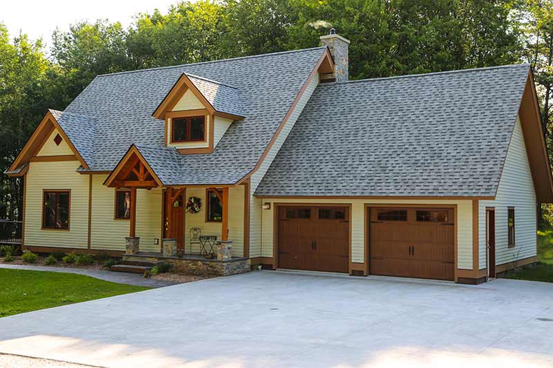 craftsman timber frame home