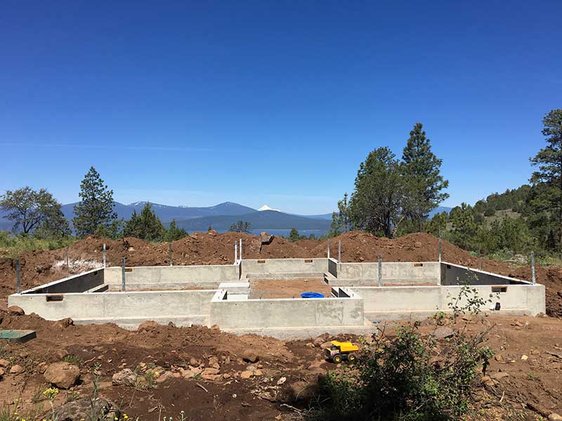 Oregon Timber Frame Home Under Construction