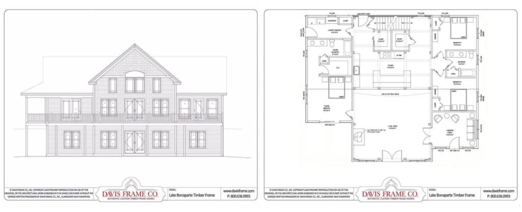 one level timber frame floor plan