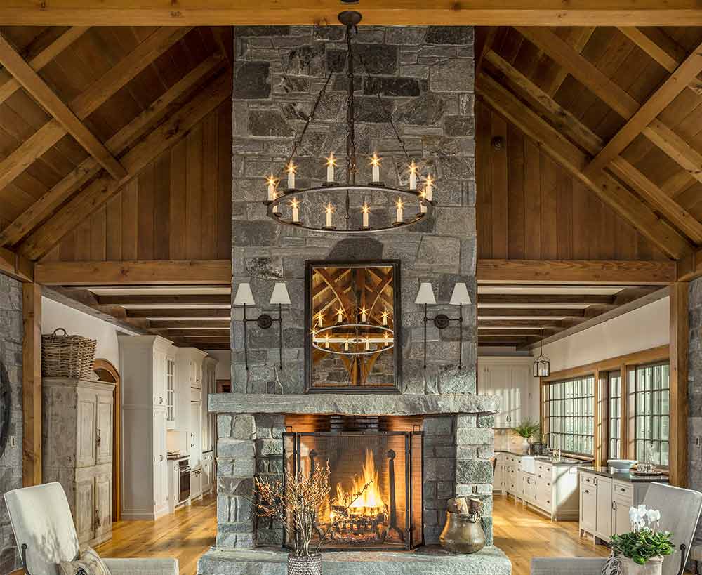 Cozy Timber Frame Homes with Fireplaces