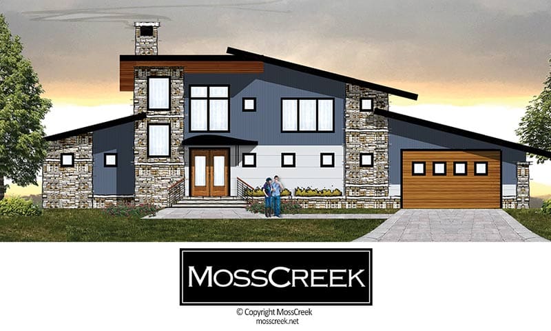 jazz II modern floor plan by mosscreek