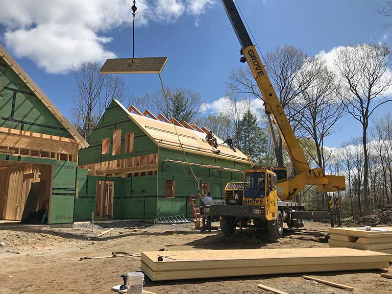 Hybrid Timber Frame Home in New Hampshire