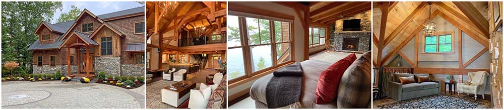 lake winnipesaukee timber frame home by lauren roman