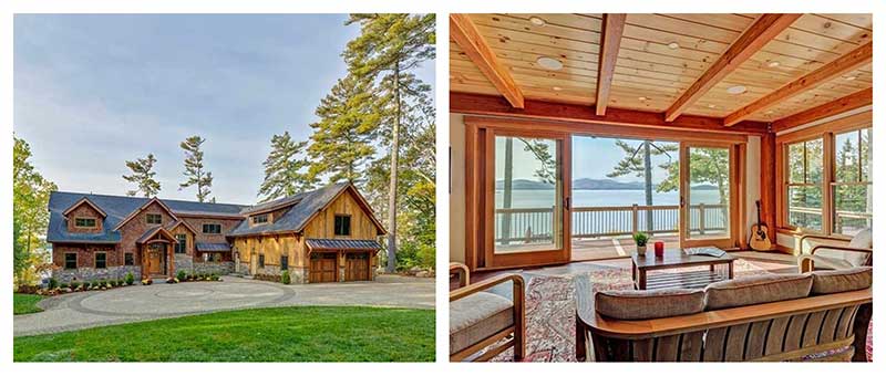 lake winnipesaukee timber frame home