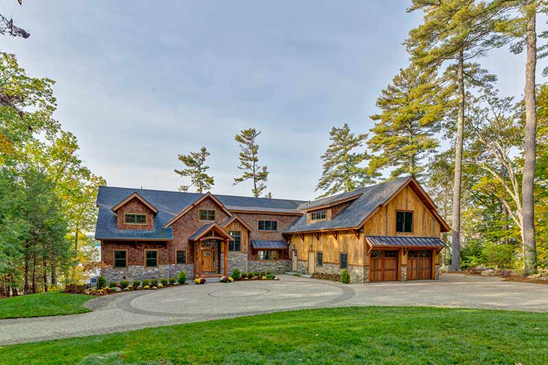 lake winnipesaukee timber frame home 