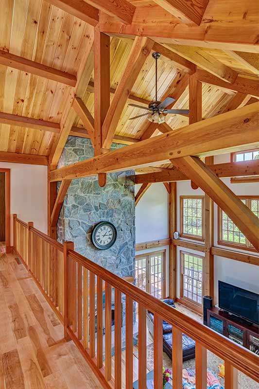 timber frame home in vermont