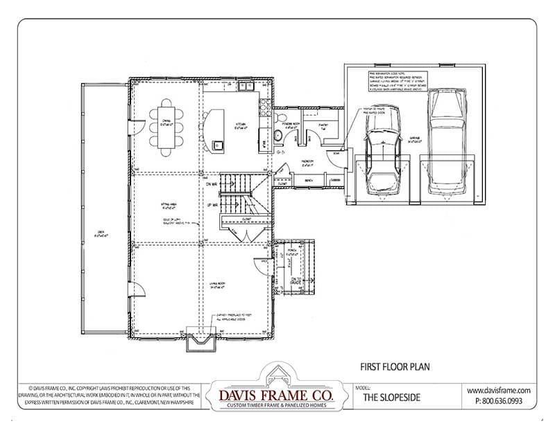 ski house timber frame floor plan