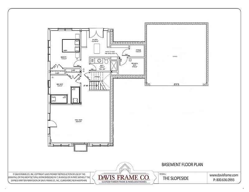 ski house timber frame floor plan