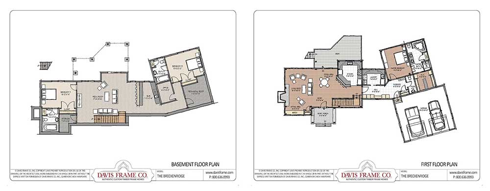 Breckenridge timber frame floor plan