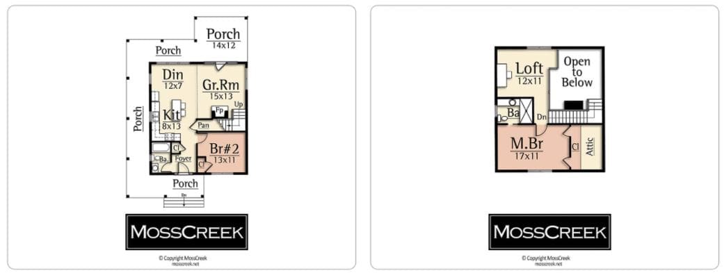 The Fiddle floor plan by MossCreek