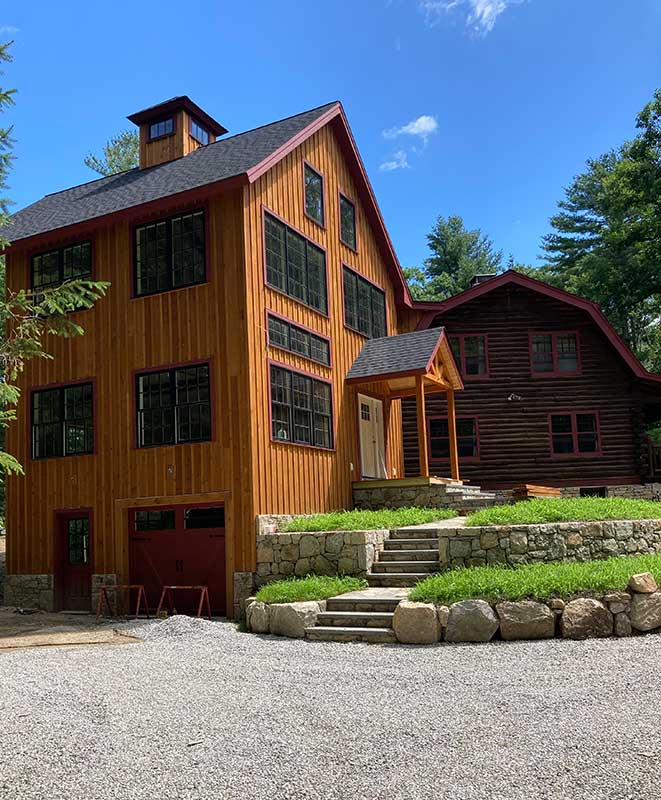 timber frame addition in massachusetts