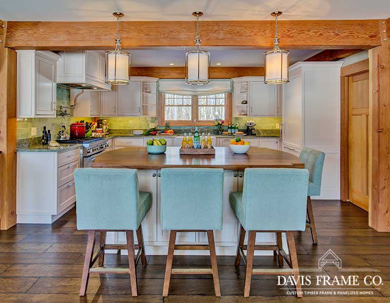 Popular Kitchen Cabinet Colors for Timber Frame Homes