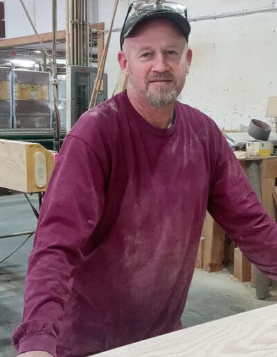 Man standing in workshop