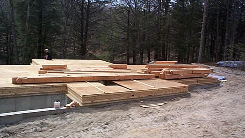 Exterior view of Modern Prefab Home, a panelized home in Massachusetts with beautiful wood siding.